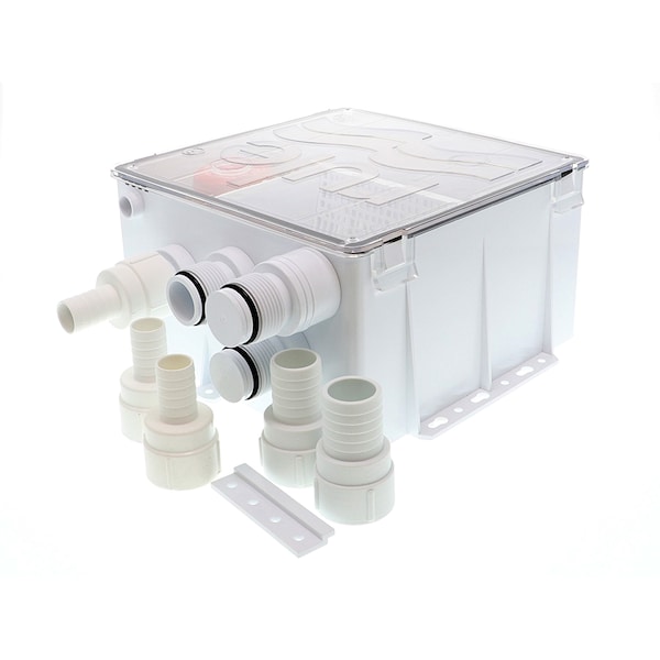 Shower Drain Box With 800 Gph Pump 24V